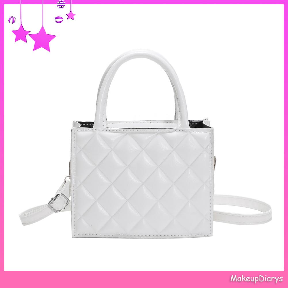 ★ Đồ Trang Điểm Trang Điểm ★ Túi Đeo Chéo Nhỏ Họa Tiết Hình Thoi Thời Trang Cho Nữ