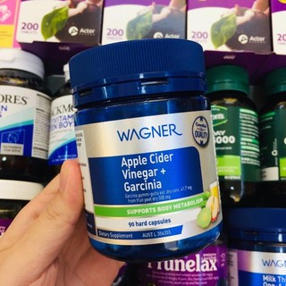 Viên uống giấm táo wagner apple cider vinegar + garcinia - 90v
