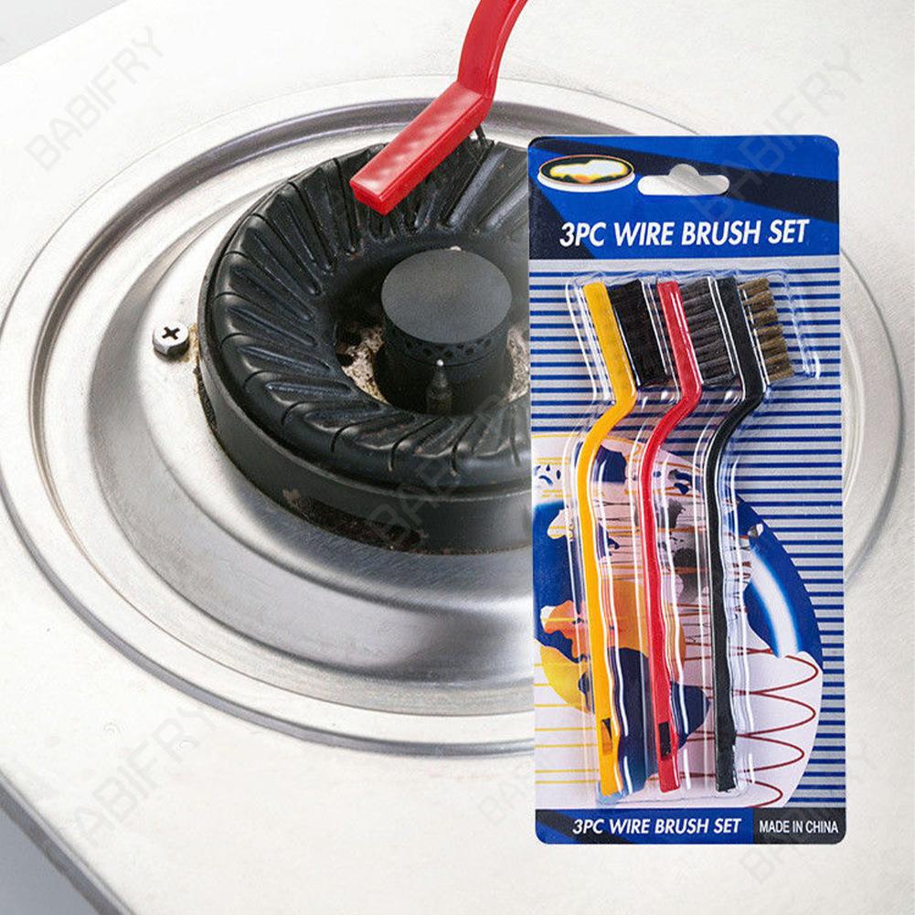 Set 3 Bàn Chải Dây Điện 7 inches Làm Sạch Sâu Chống Trượt