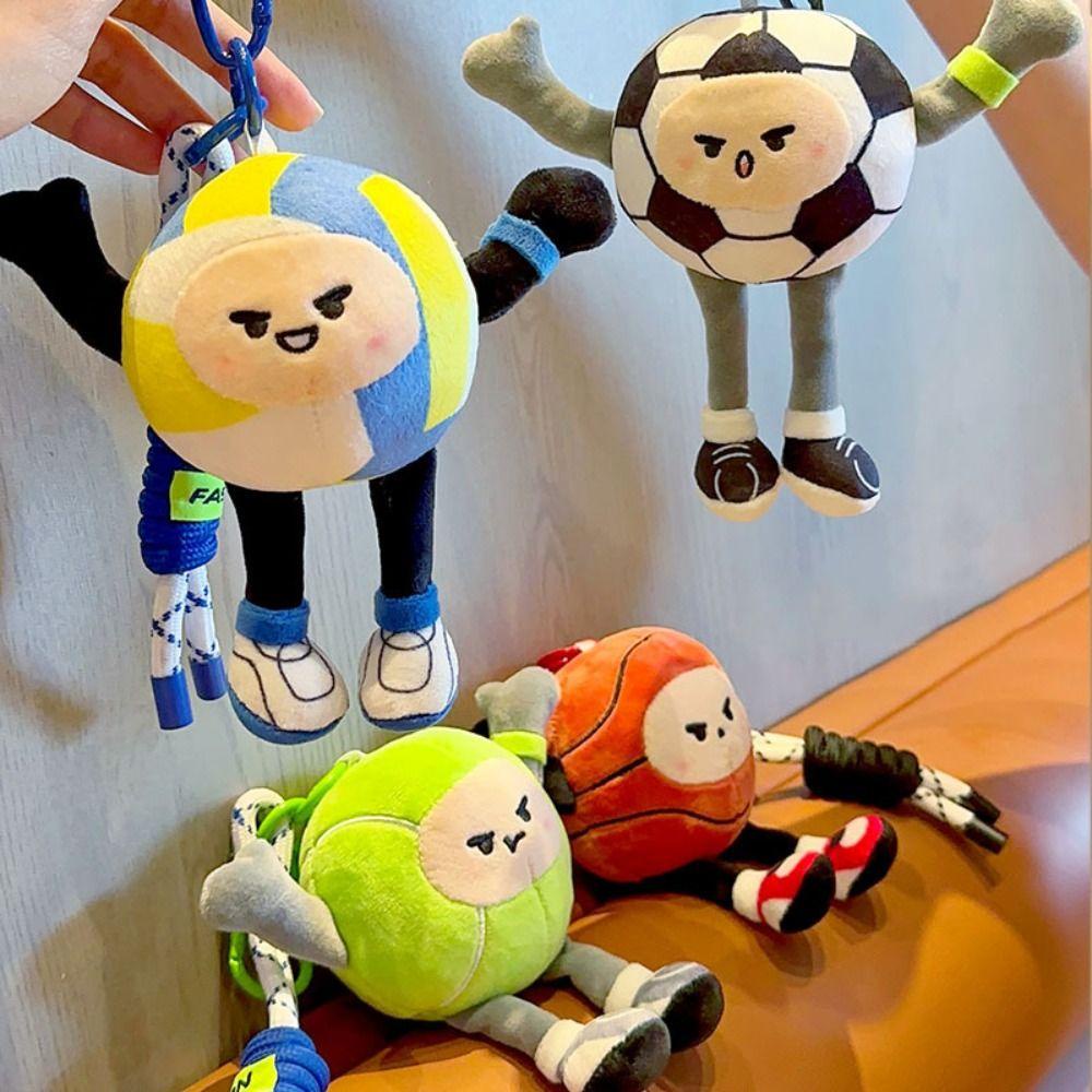 Mmluck Quả Bóng Chuyền / Bóng Chày / Bóng Chày Bằng Vải Bông Mềm Mại Có Móc Khóa Nữ Tính