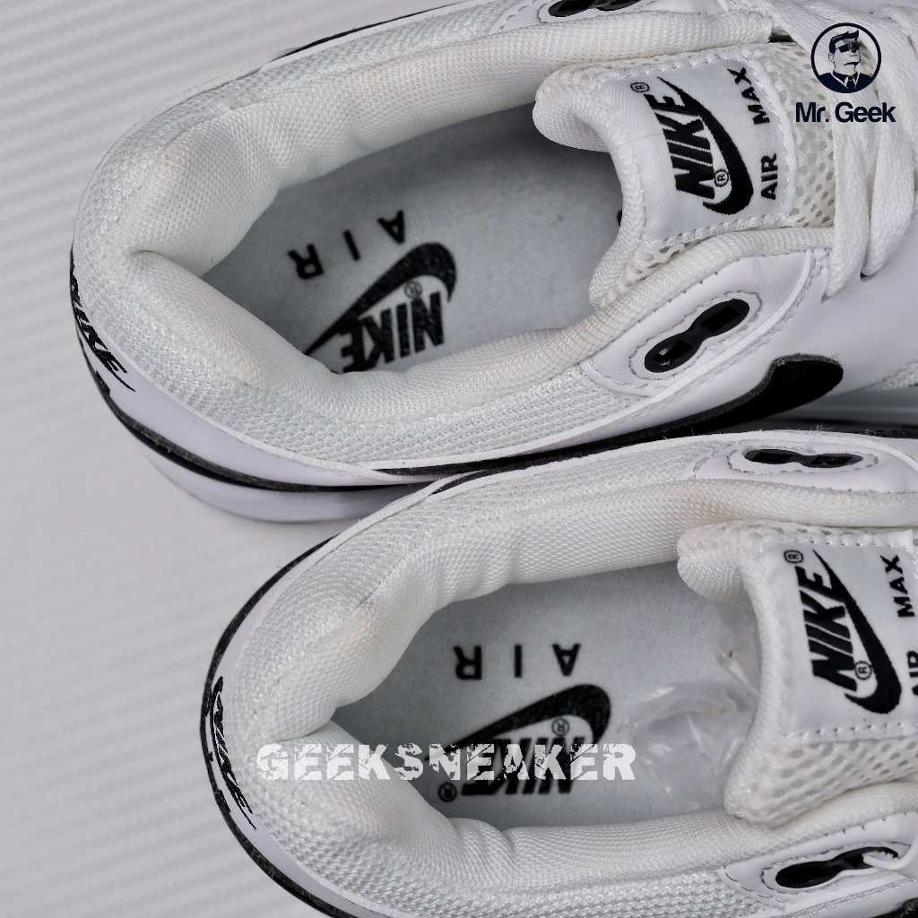 Giày Sneaker cổ thấp NK Air Max 1 White Black