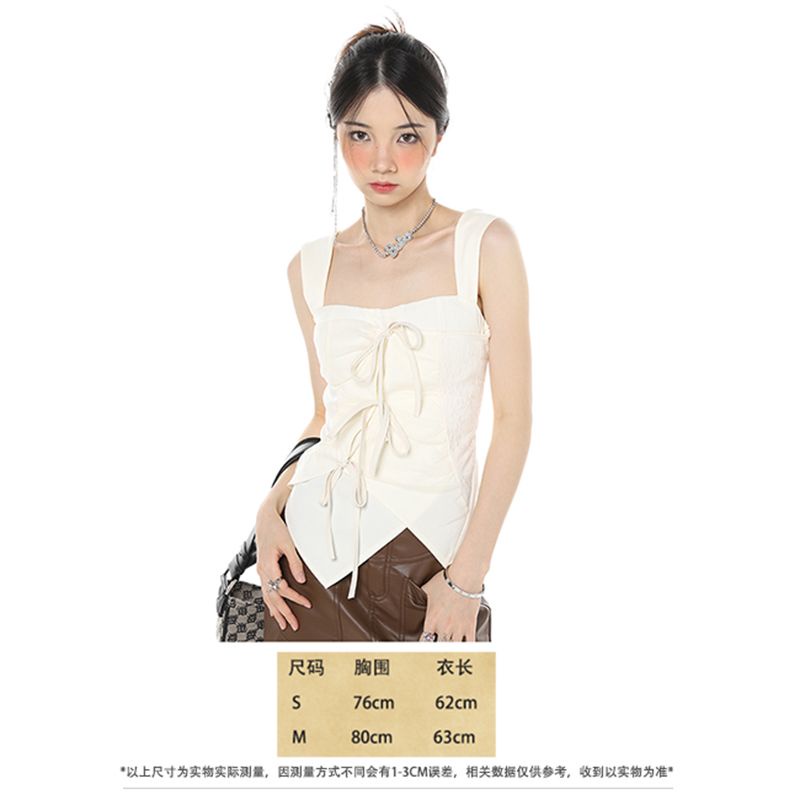 Áo Hai Dây Cổ Vuông Phong Cách Mỹ Thời Trang Mùa Hè 2023 Cho Nữ