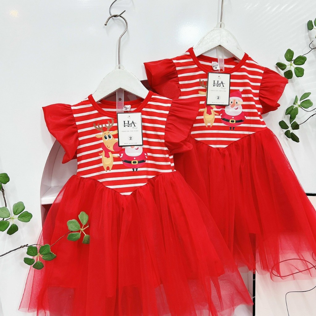 Chiếc đầm Noel đẹp xinh xuất sắc kết hợp hoàn hảo thân cotton 10-32 kg