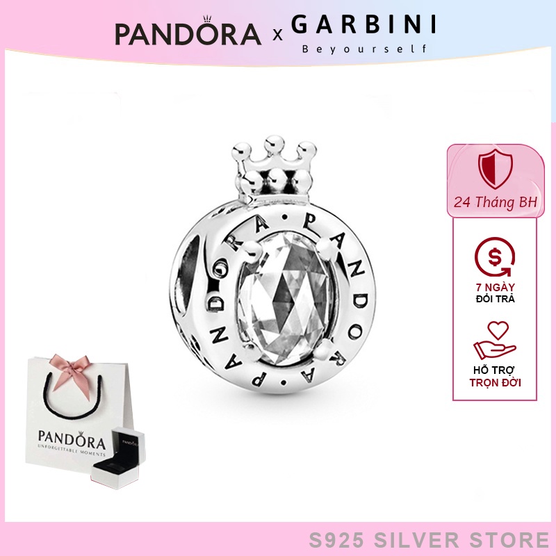 Charm Pandora Logo & Crown O Bạc S925 Charm 1131