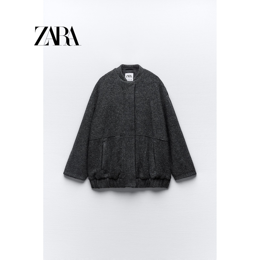 Zara Áo Khoác bomber Dáng Rộng Thời Trang Cá Tính Cho Nữ 8372313