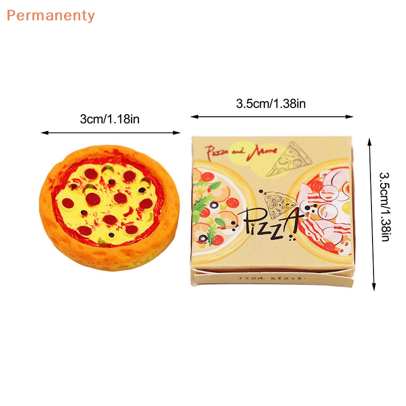 1 Bộ Bánh pizza Thu Nhỏ 1: 12 Trang Trí Nhà Búp Bê