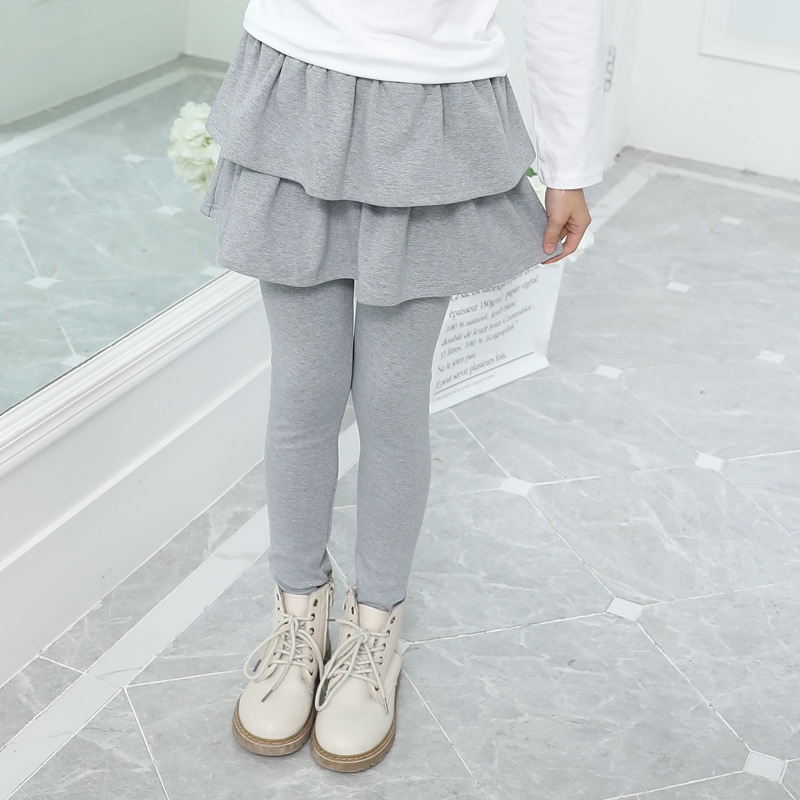 Quần Legging cotton Giả Váy Thời Trang Thu Đông Cho Bé Gái 3-11 Tuổi