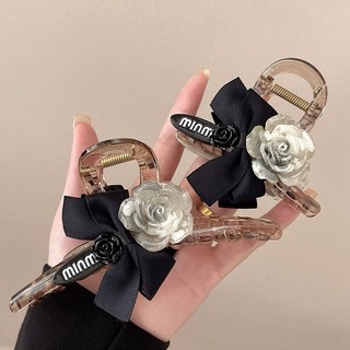 Mới Kẹp Tóc Cá Mập Đính Hoa Trà Lớn Dễ Thương Cho Nữ