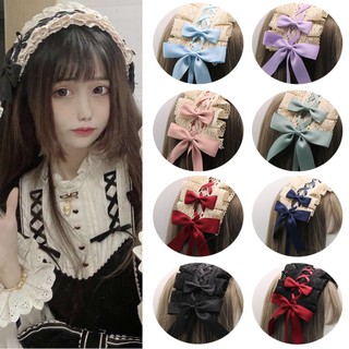 Băng Đô Ren Đính Nơ Ruy Băng Hóa Trang lolita Dễ Thương