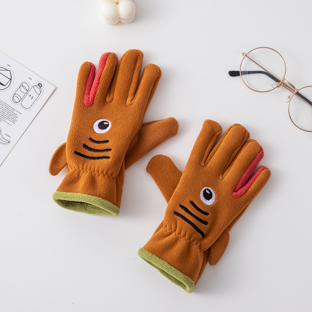 Găng Tay Giữ Ấm Hoạt Hình Xinh Xắn Cho Bé 5-12 Tuổi