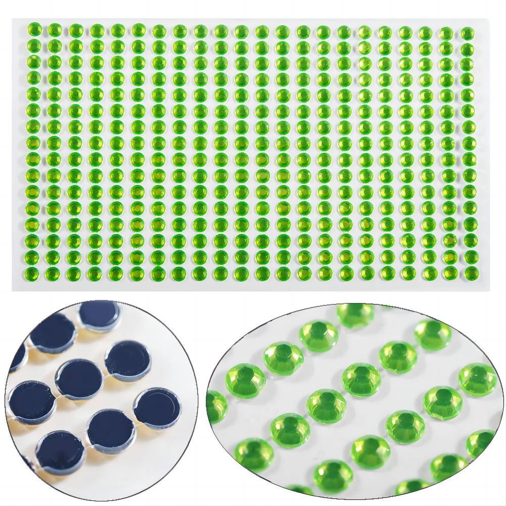 Khuôn mặt đầy màu sắc trang sức ngọc trai sticker / lễ hội tiệc trang điểm tự dính phấn mắt lông mày body crystal diamond nail sticker decal YR