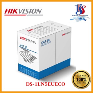 Cáp mạng CAT5 8 Lõi đồng HIKVISION DS-1LN5EUECO, chuyên dùng cho văn phòng, gia đình, hệ thống mạng - hàng chính hãng