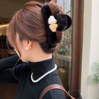 Kẹp TóC HìNh Cá MậP PhốI Lông Nhung ThờI Trang Cho Nữ