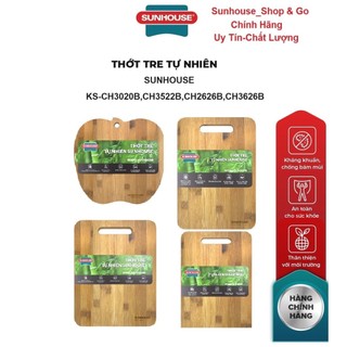 Thớt tre tự nhiên sunhouse ks-ch3626b/ ch2626b/ ch3020b/ ch3522b_hàng chính hãng