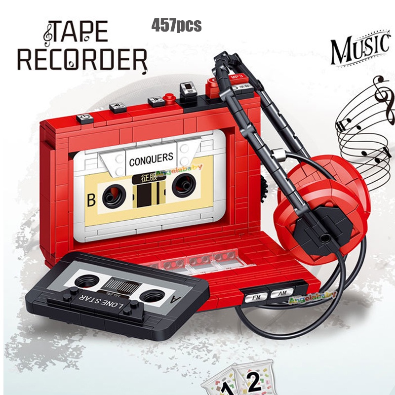 Đồ Chơi Mô Hình Máy Thu Âm radio moc mini Phong Cách retro Cho Trẻ Em