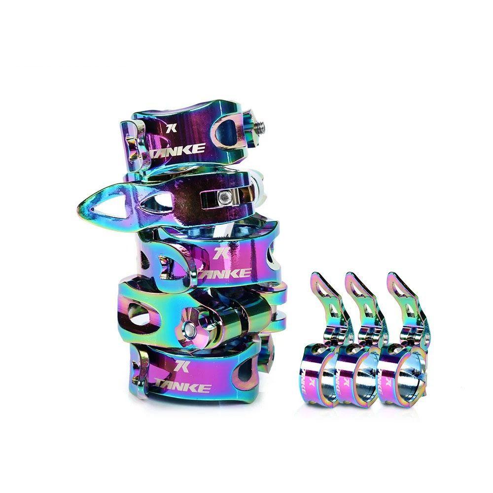 Kẹp Khóa Yên Xe Đạp Bằng Hợp Kim Nhôm cnc Màu Đen / Đen Siêu Nhẹ 31.8 / 34.9mm Tháo Gỡ Nhanh