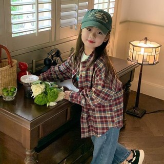 Áo sơ mi caro tay dài thời trang cho bé