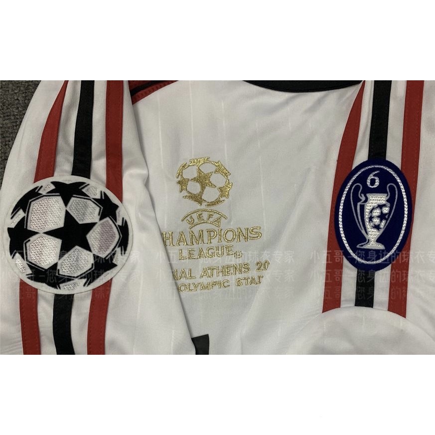 Áo Thun Bóng Đá Dài Tay Phong Cách retro 06-07 ac milan