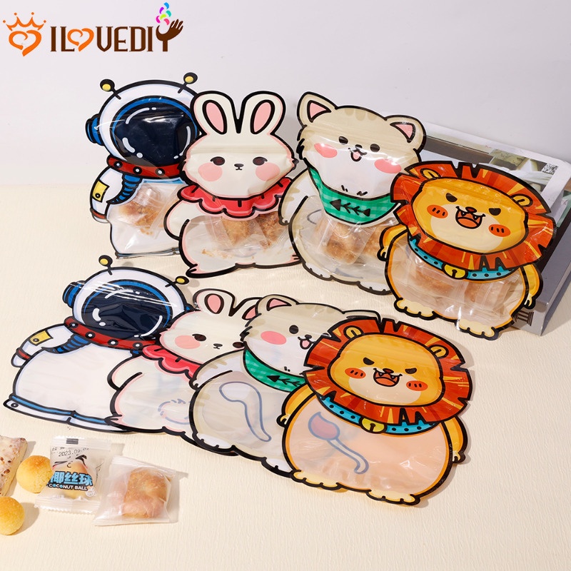 Túi Gói Bánh Kẹo mini / Túi Đựng Bánh Ngọt / Đồ Ăn Vặt Hình Động Vật Dễ Thương Dành Cho Trẻ Em