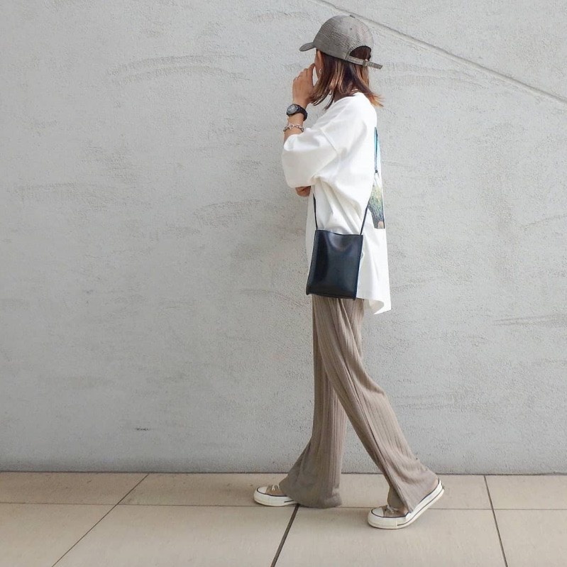 Quần Colza thun gân ống loe