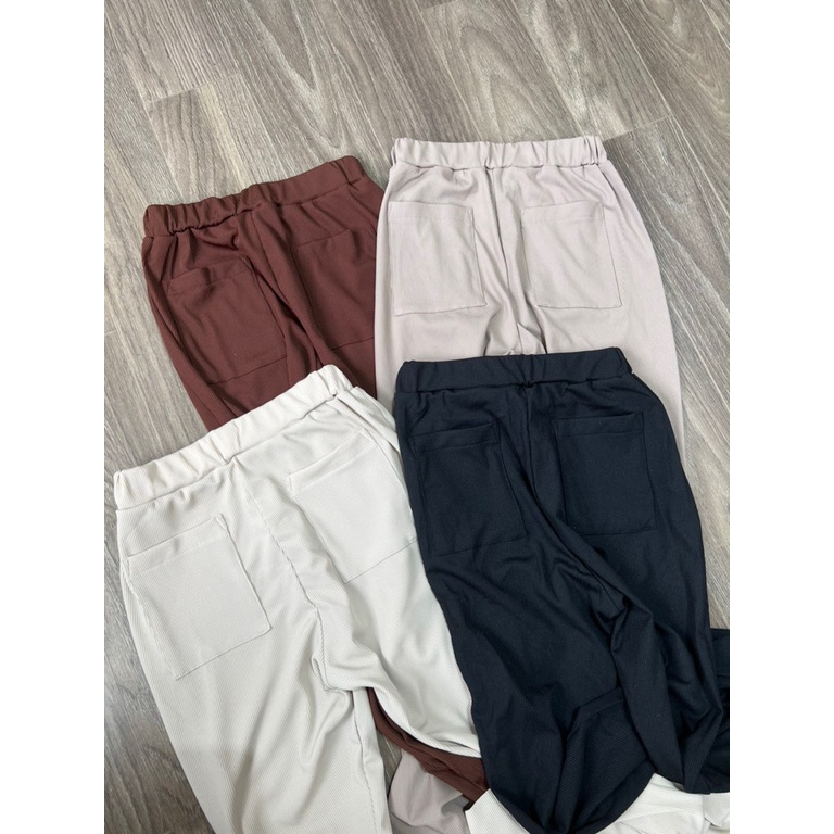 Quần Colza thun gân ống loe