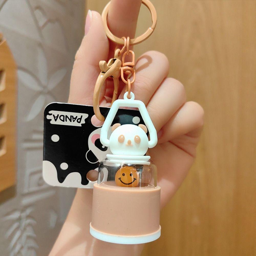 Móc Khóa Hình Gấu Trúc Hoạt Hình Có Đèn led Phát Sáng Dễ Thương