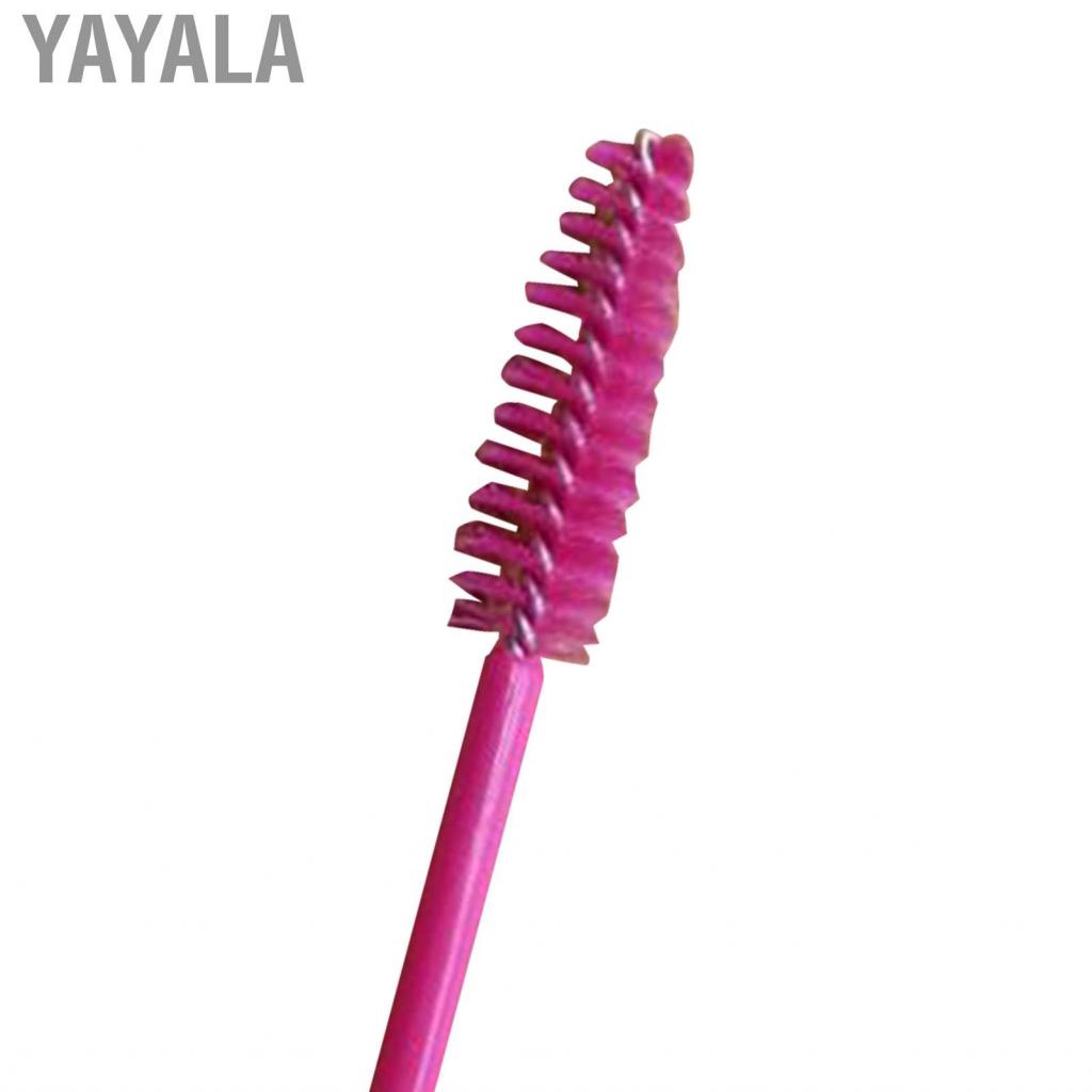 Yayala Eyebrow Brushes  Soft Bristles Grafting Eyelash Brush 50PCS for Grooming Brows Lashes