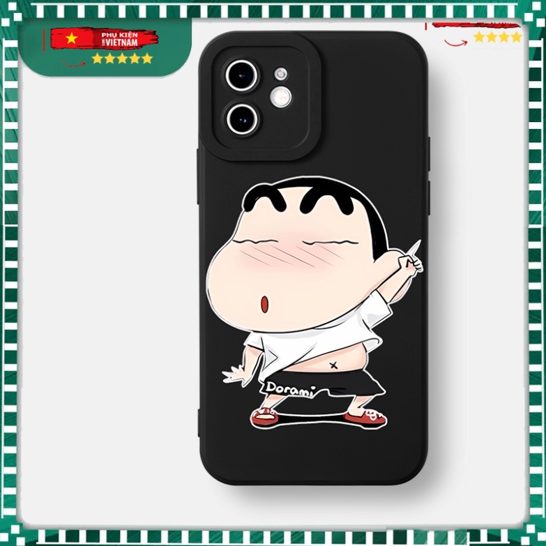 Ốp lưng đen hoạt hình dễ thương đẹp Cho iPhone 15 14 13 12 11 Pro Max SE 2020 X XR XS 8 7 ip 6S 6 Plus kute PKVN1791