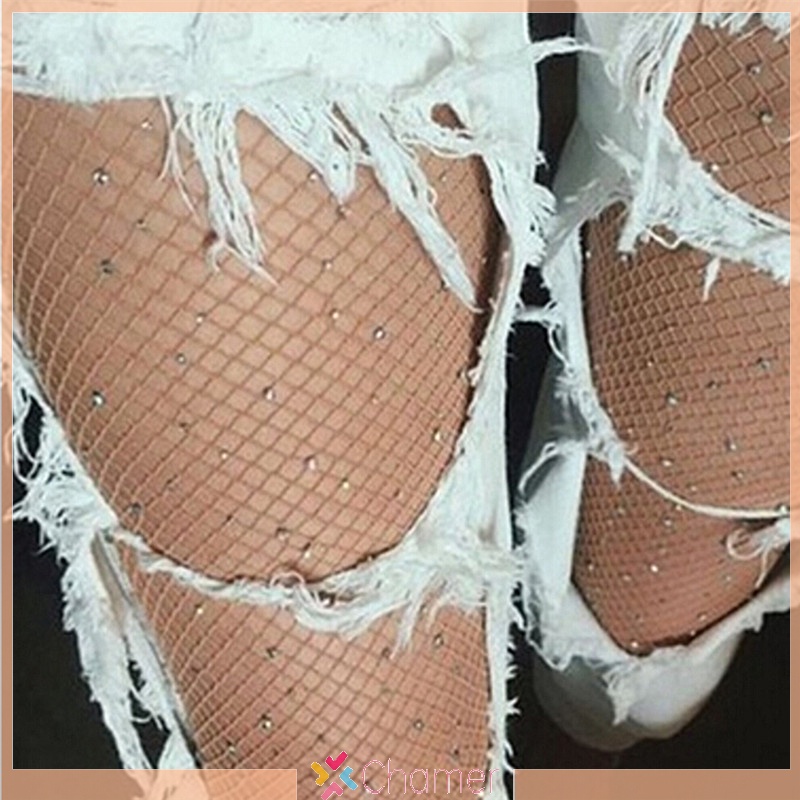 Quần Tất Lưới Đính Đá Pha Lê Mới Cho Nữ