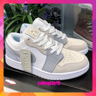 [SIÊU SALE] Giày Jordan 1 low cổ thấp, Giày Jordan 1 Paris Xám Xanh cổ thấp nam nữ full box bill