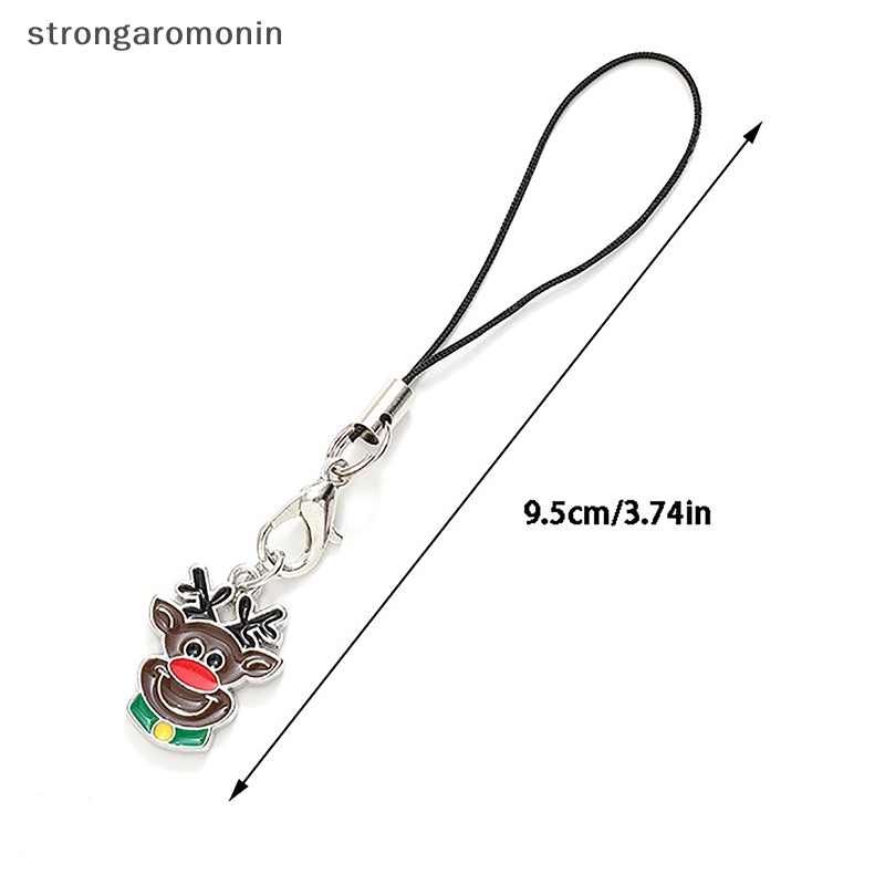 Móc Khóa Kim Loại mini Hình Ông Già Noel Hoạt Hình Dễ Thương Chống Mất