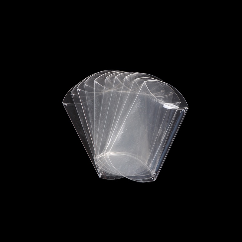Bộ 10 Hộp Đựng Kẹo Bằng pvc Trong Suốt Hình Gối Dùng Trang Trí
