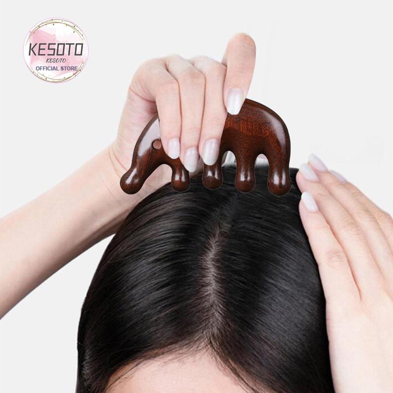 Lược Gỗ Chải Tóc Mát Xa Thư Giãn Cho Người Lớn