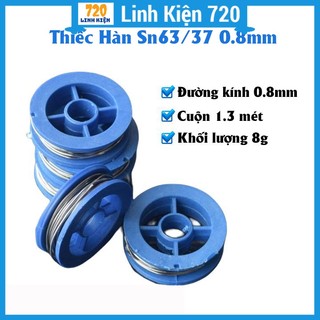 1 cuộn thiếc hàn sn63/37 0.8mm dài 1.3 mét