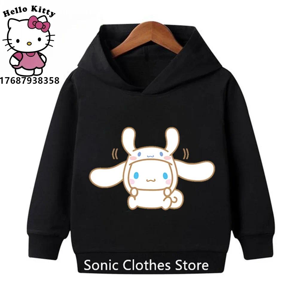 Áo Hoodie Phong Cách cinnamoroll 2024 Thời Trang Mùa Thu Ấm Áp Dành Cho Trẻ Em