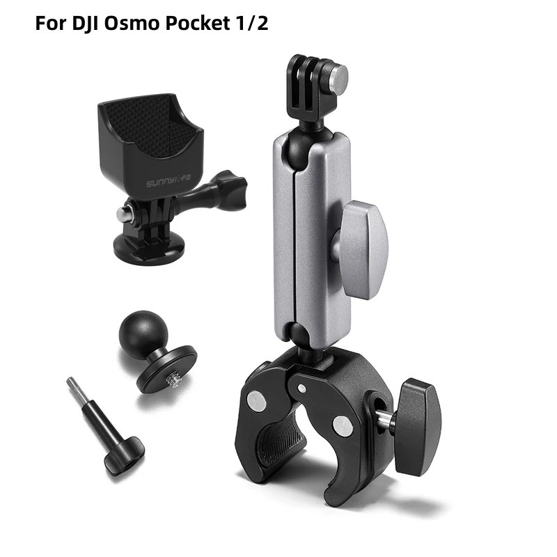 Gimbal Đế Kẹp camera Hành Động dji osmo pocket 3 / pocket 2 / gopro Gắn Tay Lái Xe Máy