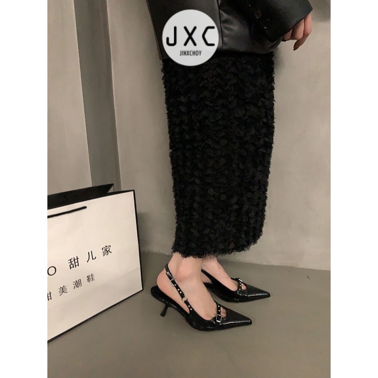 Giày Sandal Cao Gót Mũi Nhọn Thời Trang Dành Cho Nữ