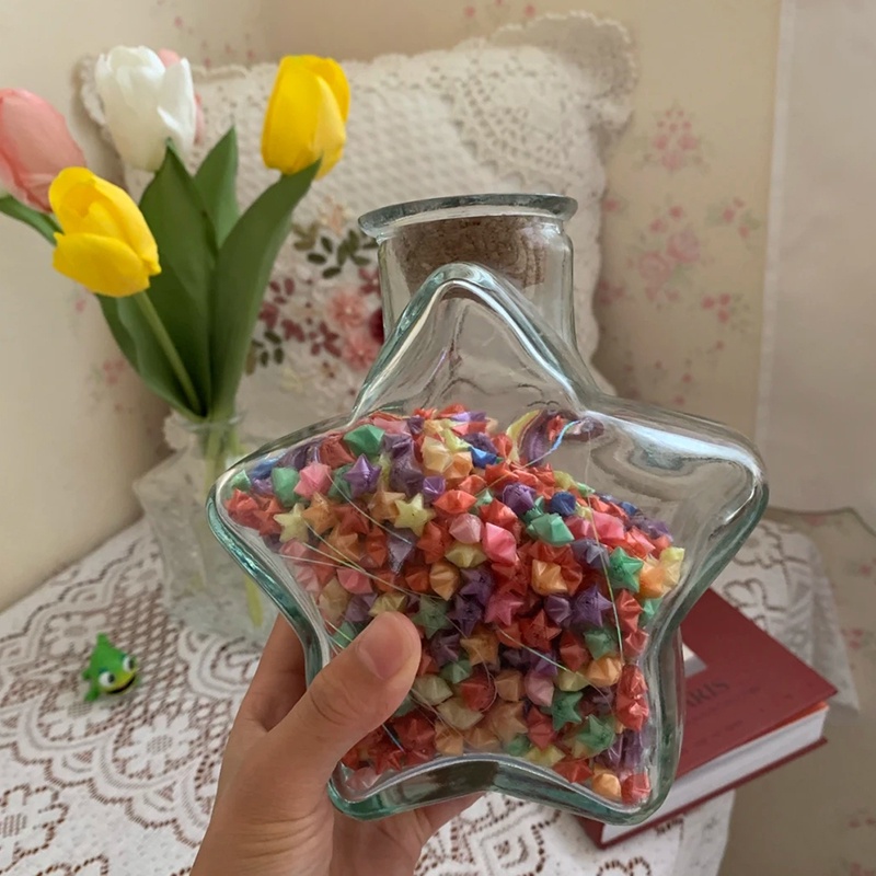 Bộ 90 Giấy Xếp origami Hình Ngôi Sao May Mắn