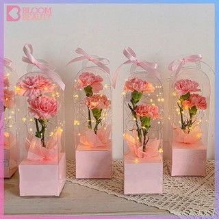 Hộp Nhựa Trong Suốt Đựng Hoa Hồng Trang Trí Bánh Kem Mới