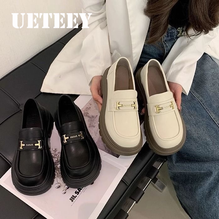 UETEEY  giày búp bê Mary Jane Lolita Đế da mềm đế êm thời trang Nhẹ nhàng Thời thượng Đàn hồi Độc đáo Độ bền cao FLF23B0SA2 47Z231122