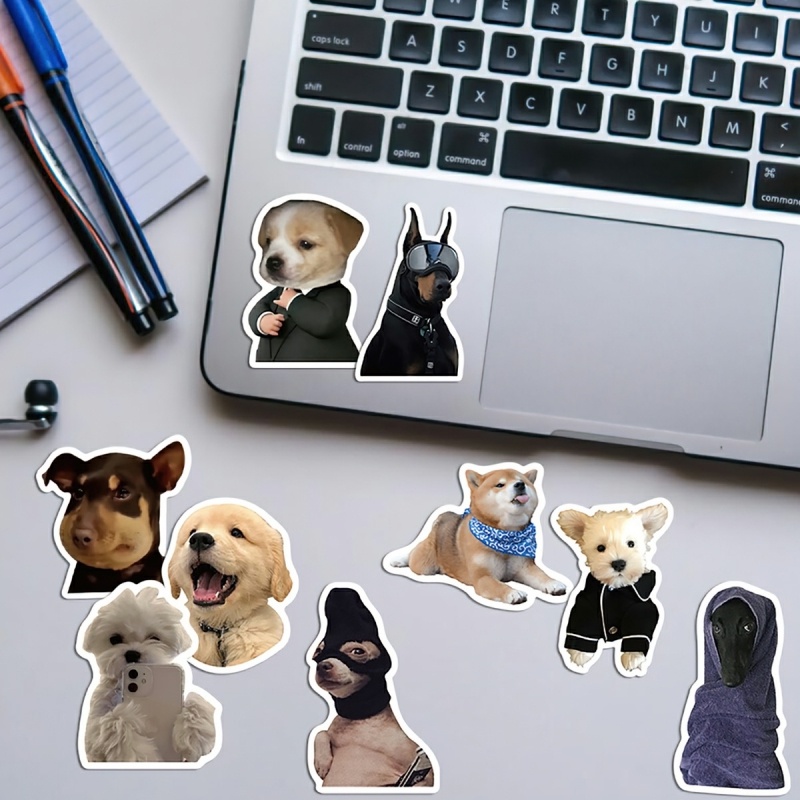 Set 50 Sticker Cheems Doge chống nước sticker dán laptop, điện thoại,