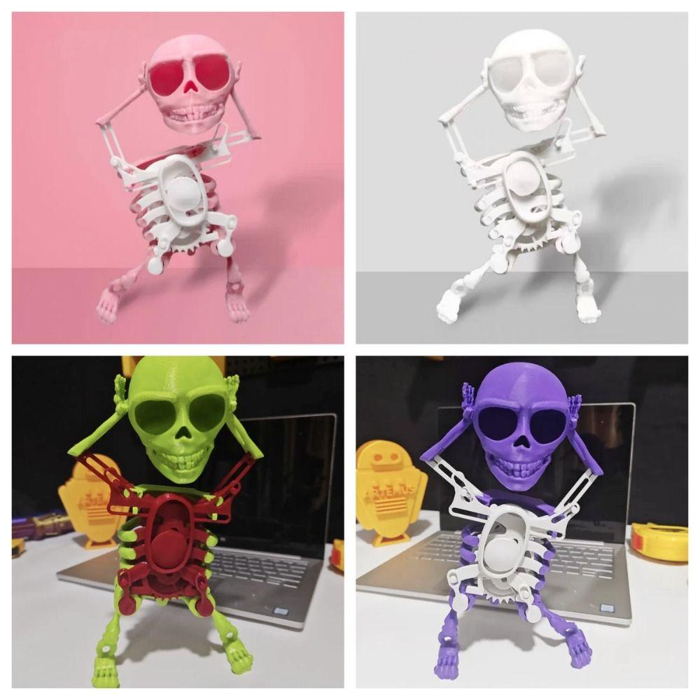 Mmluck Đồ Chơi Mô Hình Bộ Xương Nhảy Múa 3d Bằng Nhựa Vui Nhộn Sáng Tạo