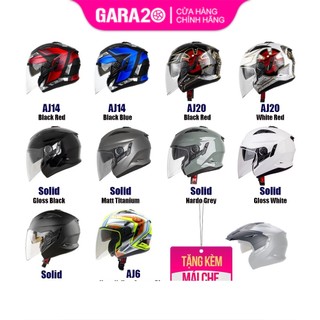 Mũ bảo hiểm 3/4 ZEUS 613B - GARA20