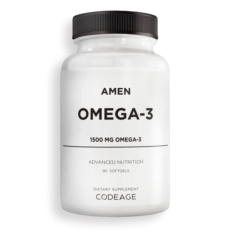 Viên Uống Dầu Cá Omega 3 Codeage Giúp Tăng Cường Sức Khỏe, Đẹp Da Codeage Omega 3 Amen  90 viên