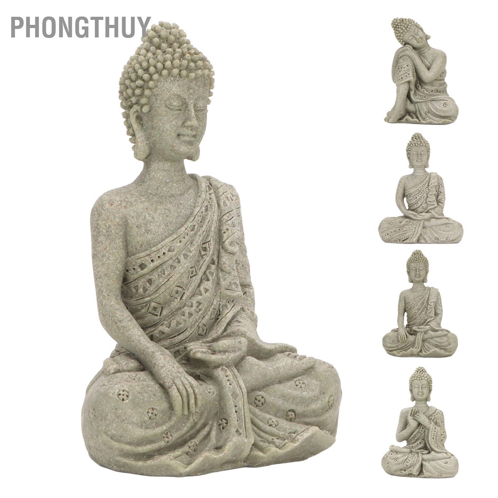 PhongThuy Tượng Phật Nhựa Tổng Hợp Trang Trí Tinh Tế cho Phòng Khách Văn