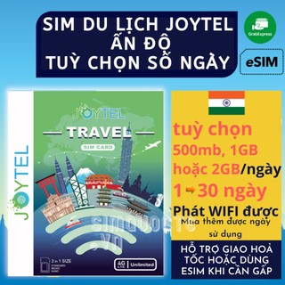 【Sim du lịch Ấn Độ】【Nhà mạng VI / AIRTEL】【Internet tốc độ cao 4G / 5G】Giao hoả tốc từ HCM Sim du lịch InterSIM