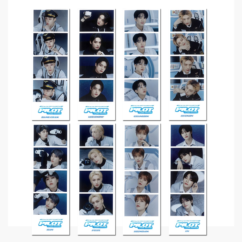 Set 8 Tấm Thẻ Hình lomo 3ro pilot for 5-star Season 'S Skz' S mini world album Mark lomo jy