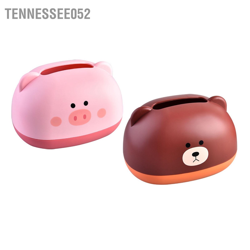 Tennessee052 Hộp Đựng Khăn Giấy Bao PP Hoạt Hình Dễ Thương Động Vật Để Bàn Ăn Cho Phòng Tắm Khách Ngủ Nhà Bếp