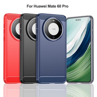 Chống Sốc Ốp Lưng Sợi Cacbon Xước Bảo Vệ Cho Điện Thoại huawei mate 60 pro + mate 50 pro 50e mate 40 40e pro mate 20 lite 10 30 pro