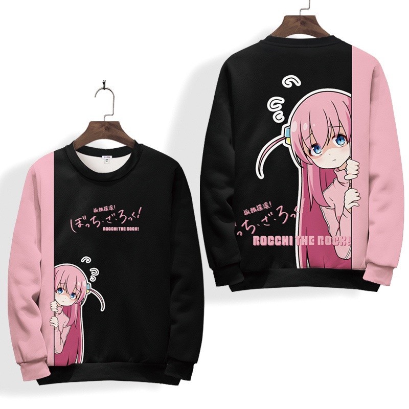 Áo hoodie Tay Dài Hóa Trang Nhân Vật anime bocchi the rock 3d Thời Trang Cho Nữ